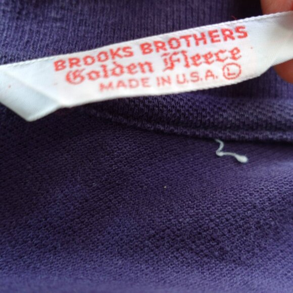Vintage Brooks Brothers Polo Shirt‎ Mens L Navy Golden Fleece THOM Browne Golf - Picture 2 of 11